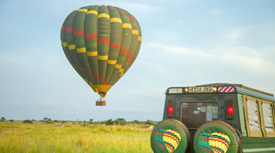 A balloon safari in the Ngorongoro Conservation area
